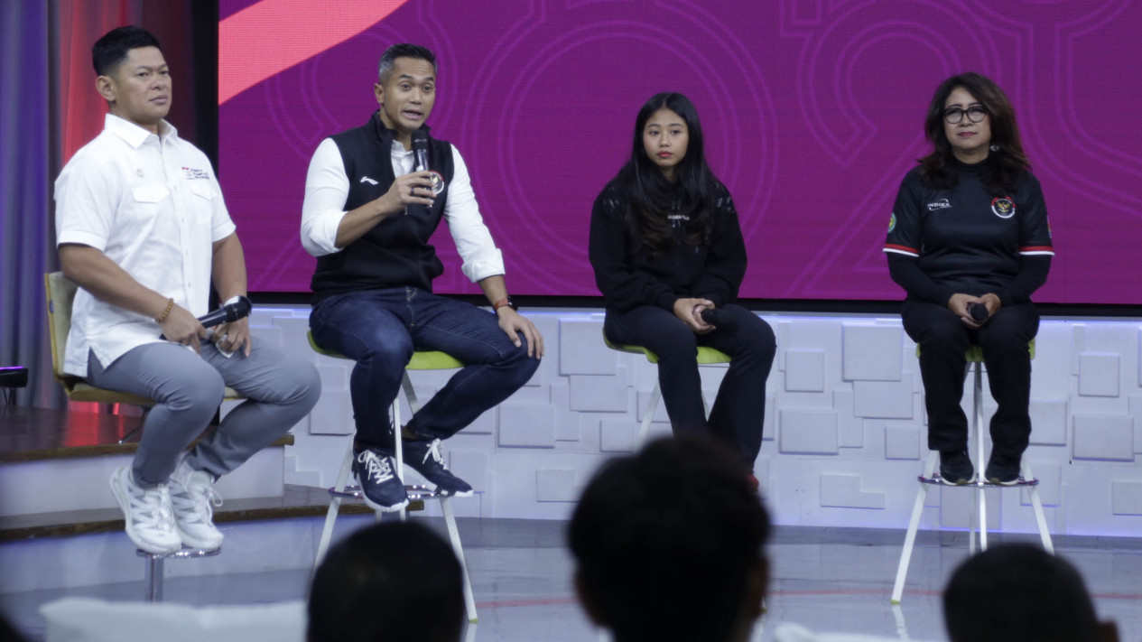 CdM Indonesia Anindya Bakrie Bahas Persiapan Olimpiade 2024