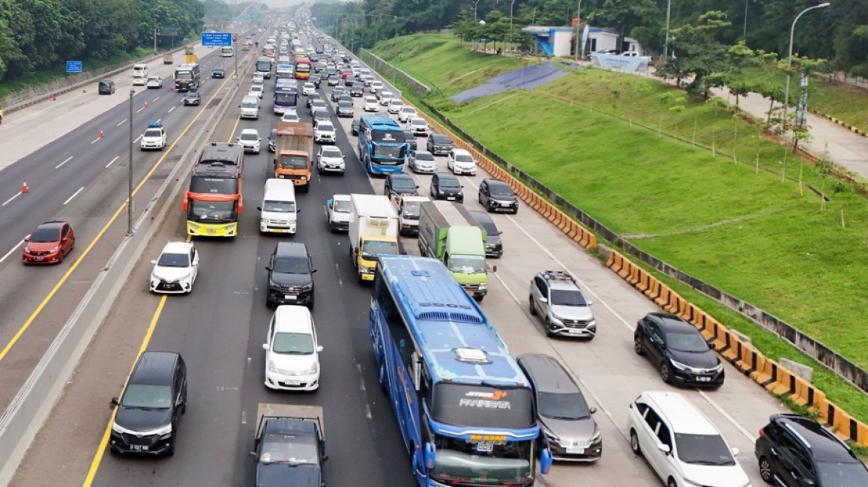 Arus Mudik Lebaran Jelang H-2 Lebaran 2024