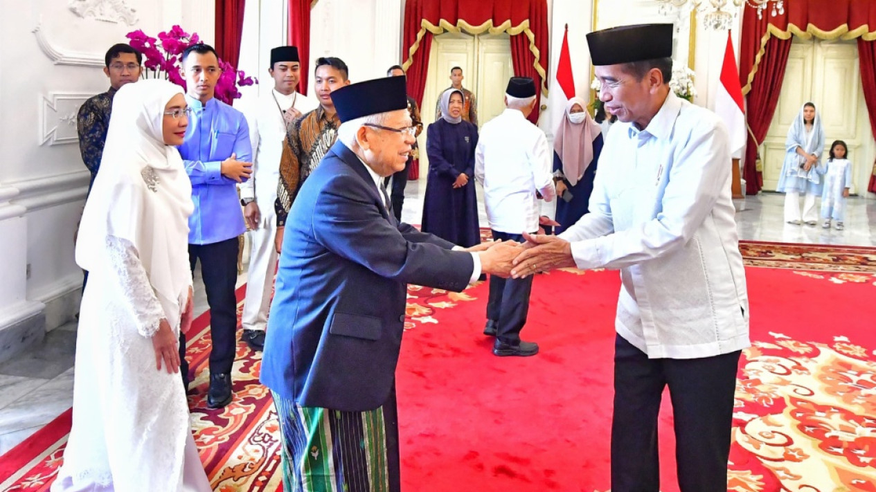Presiden Jokowi Gelar Griya Lebaran Menteri di Istana