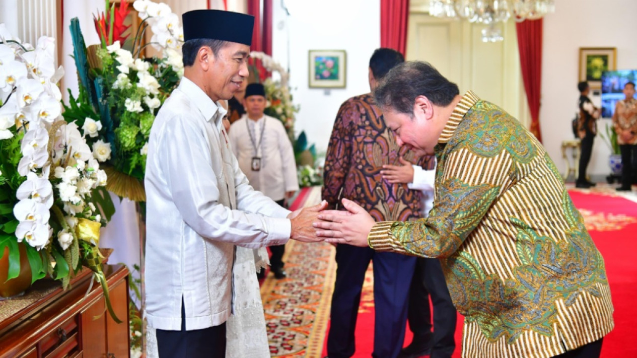 Presiden Jokowi Gelar Griya Lebaran Menteri di Istana
