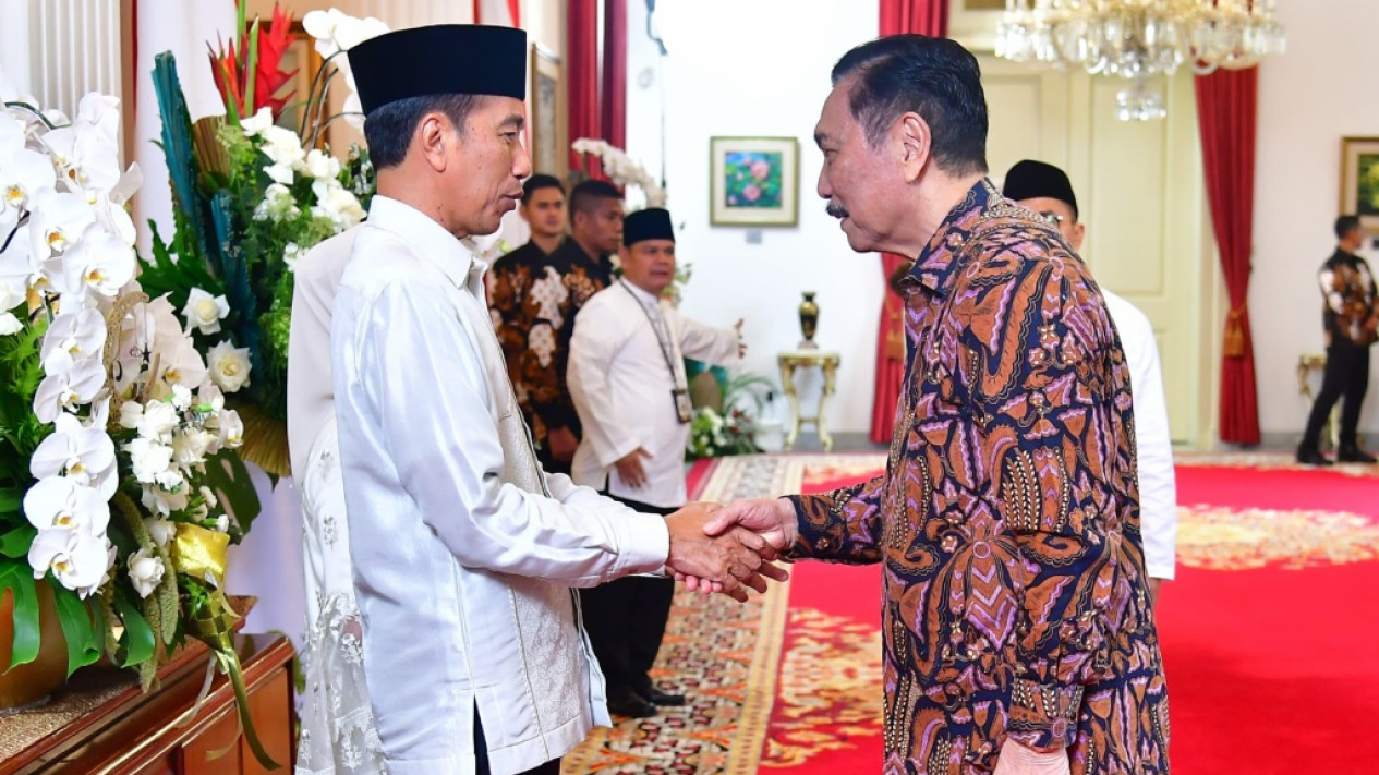 Presiden Jokowi Gelar Griya Lebaran Menteri di Istana