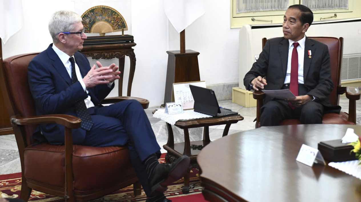 CEO Apple Tim Cook Bertemu Presiden Jokowi dan Prabowo