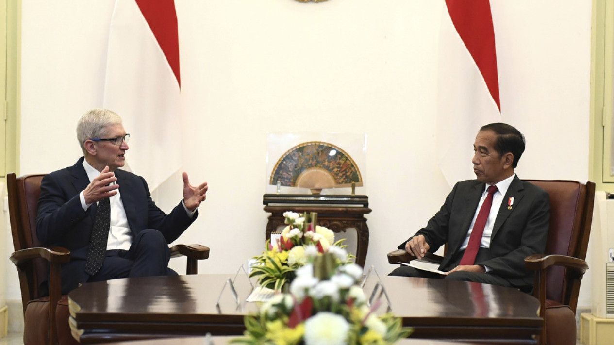 CEO Apple Tim Cook Bertemu Presiden Jokowi dan Prabowo