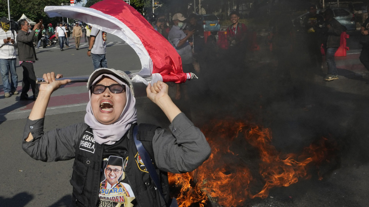 Aksi Demo Usai Putusan MK Terkait Perselisihan Hasil Pilpres