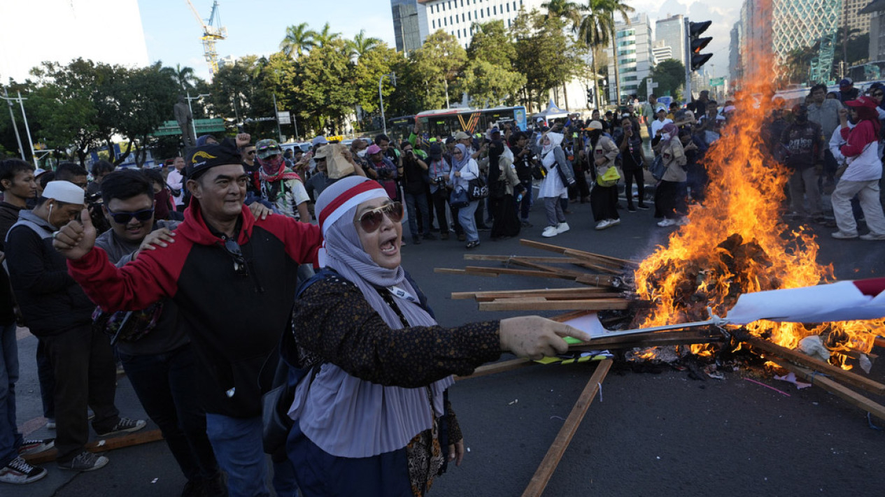 Aksi Demo Usai Putusan MK Terkait Perselisihan Hasil Pilpres