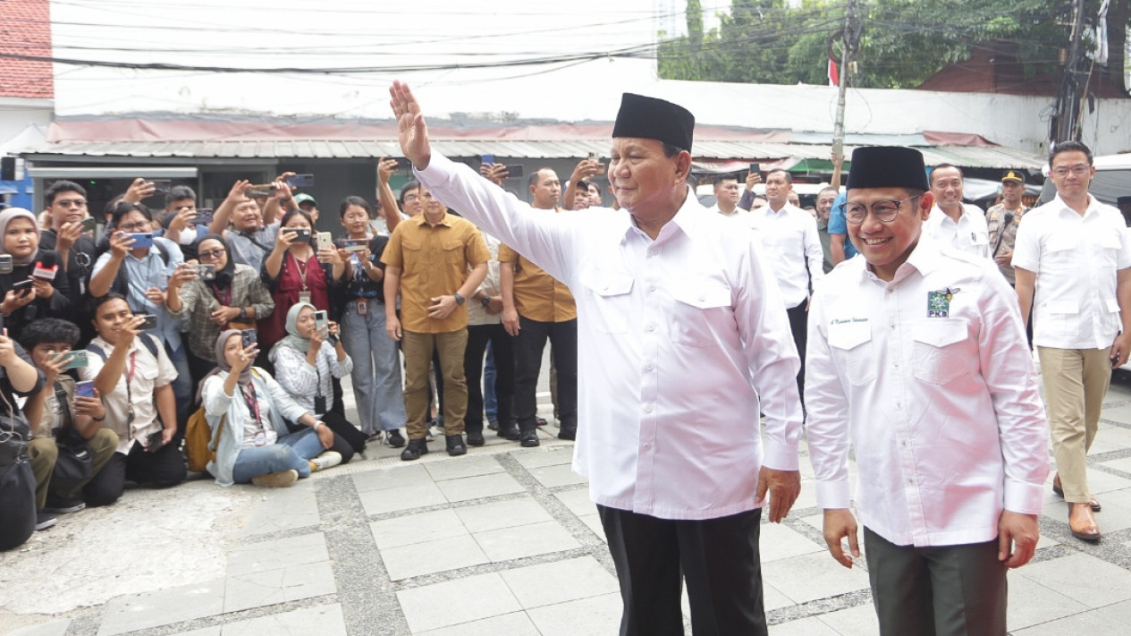 Pertemuan Prabowo Subianto Dengan Muhaimin Usai Pemilu 2024 - Vlix.id