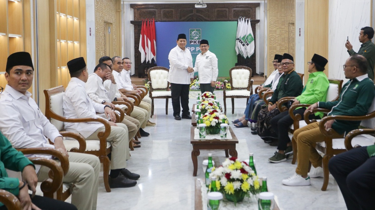 Pertemuan Prabowo Subianto dengan Muhaimin Usai Pemilu 2024