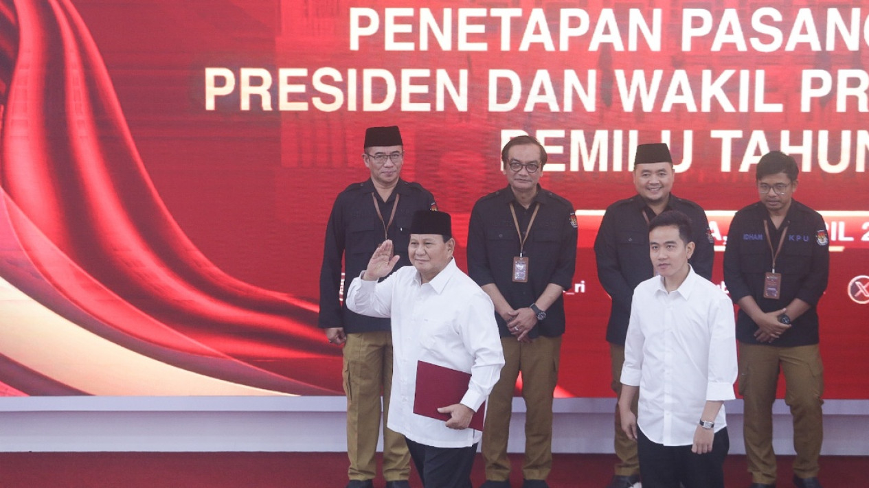 Penetapan Prabowo-Gibran Presiden-Wapres Terpilih di KPU