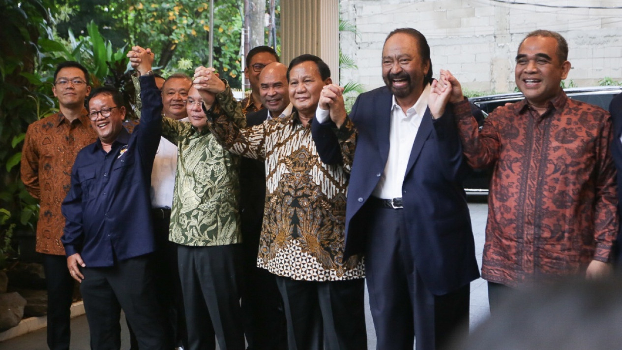 Pertemuan Prabowo Subianto dengan Surya Paloh Nasdem