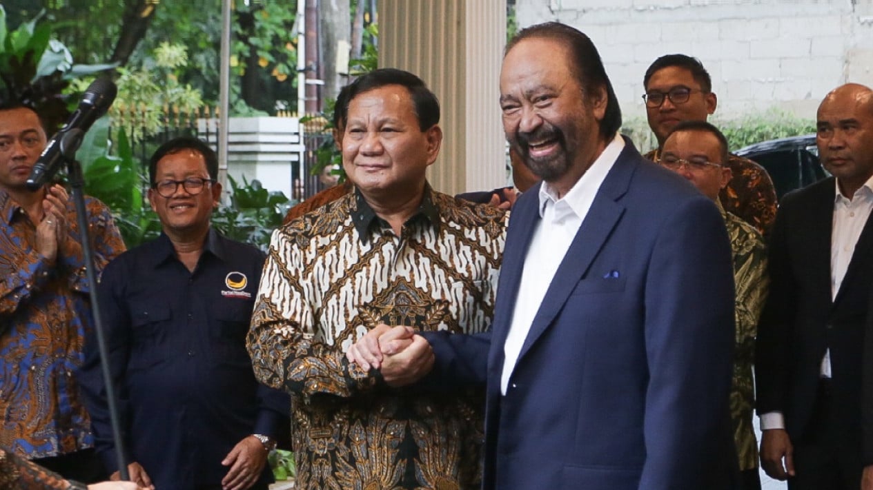 Pertemuan Prabowo Subianto dengan Surya Paloh Nasdem