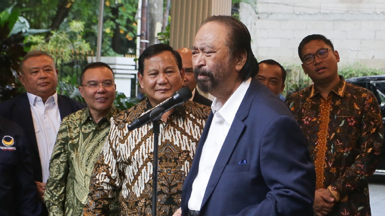 Pertemuan Prabowo Subianto dengan Surya Paloh Nasdem