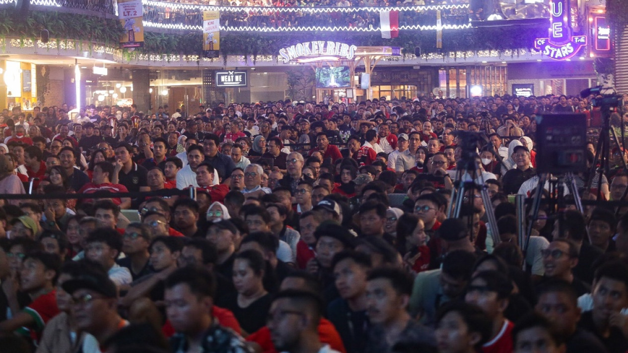 Anindya Bakrie Nonton Bareng Timnas U23 di Semifinal AFC