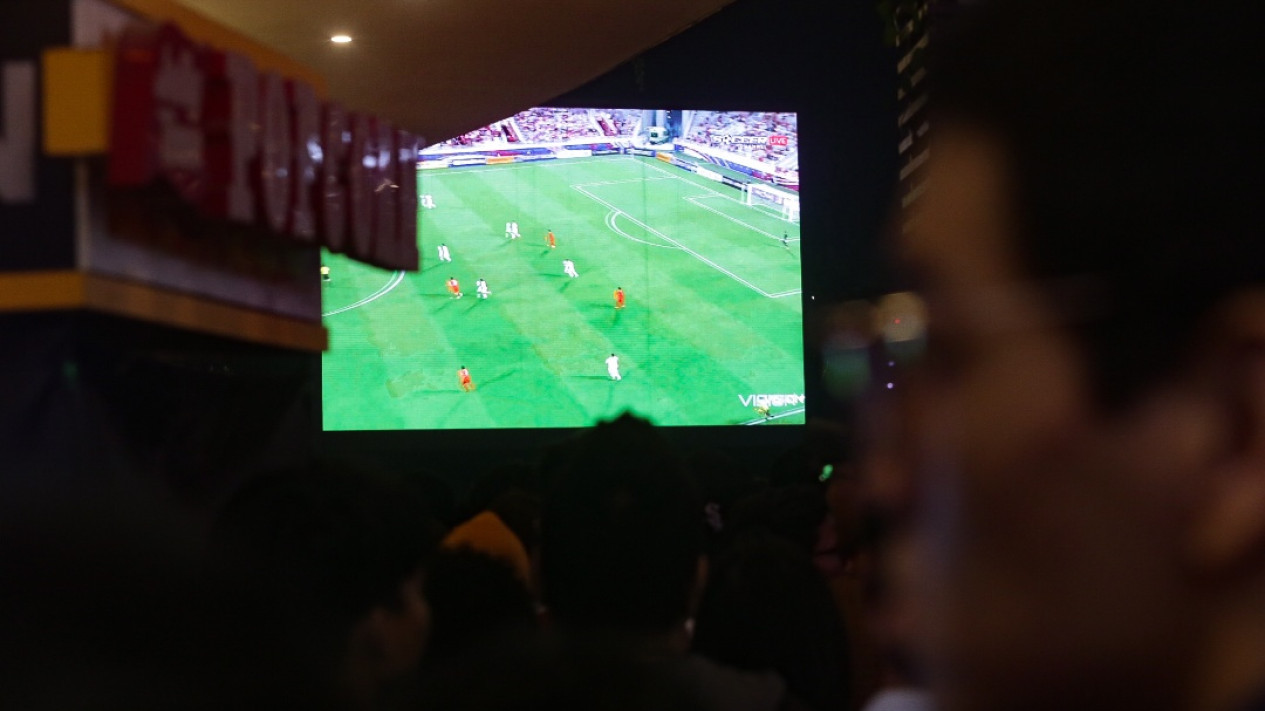 Anindya Bakrie Nonton Bareng Timnas U23 di Semifinal AFC