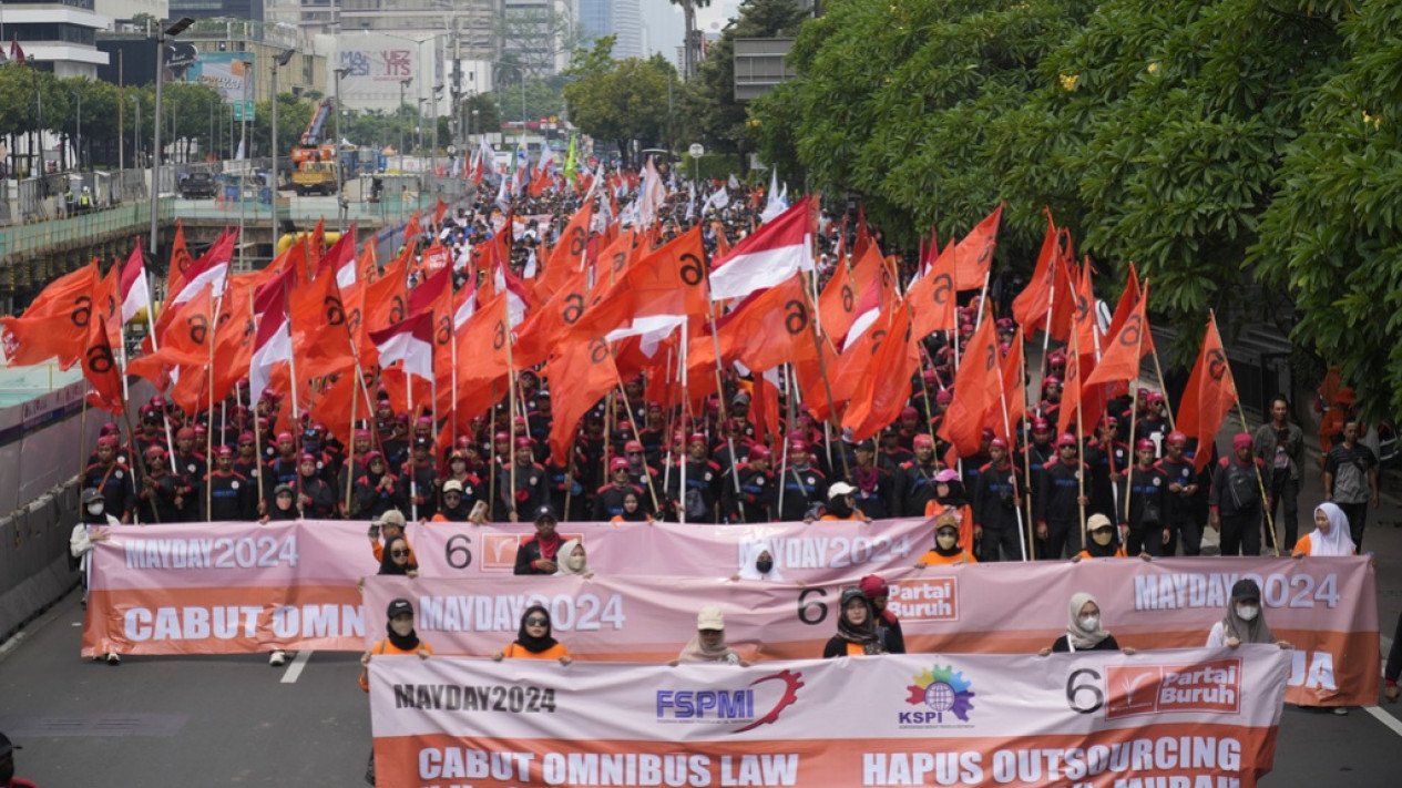 Peringatan Hari Buruh May Day 2024
