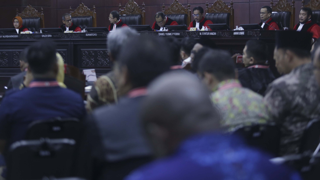 Sidang Putusan Dismissal MK PHPU Pileg 2024 - Vlix.id