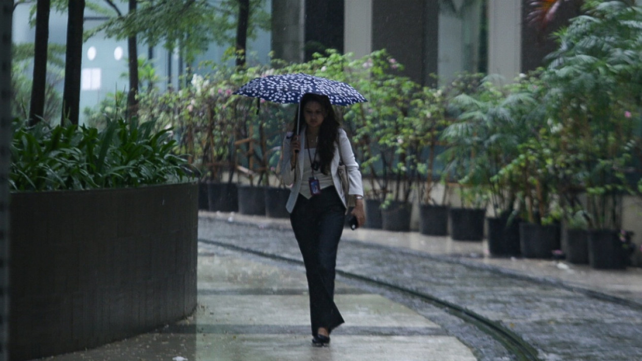 Hujan Melanda Beberapa Daerah di Jakarta