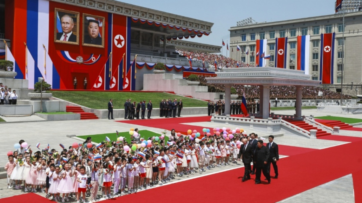 Pertemuan Vladimir Putin dan Kim Jong Un di Korea Utara