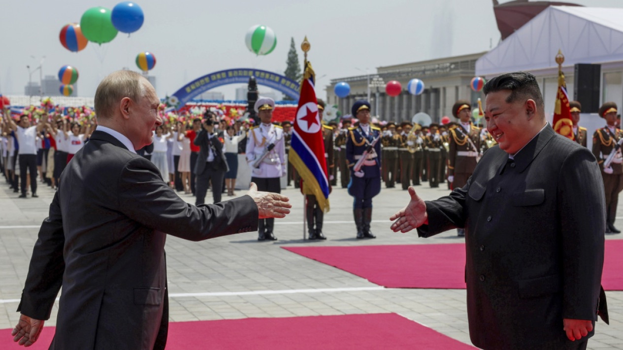 Pertemuan Vladimir Putin dan Kim Jong Un di Korea Utara