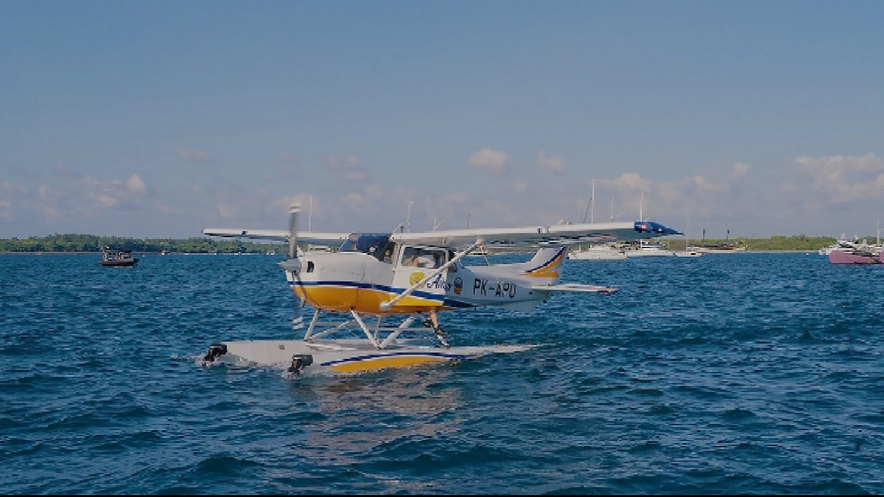 Baketrans Kemenhub Uji Coba Penerbangan Seaplane