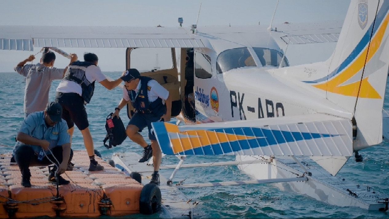 Baketrans Kemenhub Uji Coba Penerbangan Seaplane