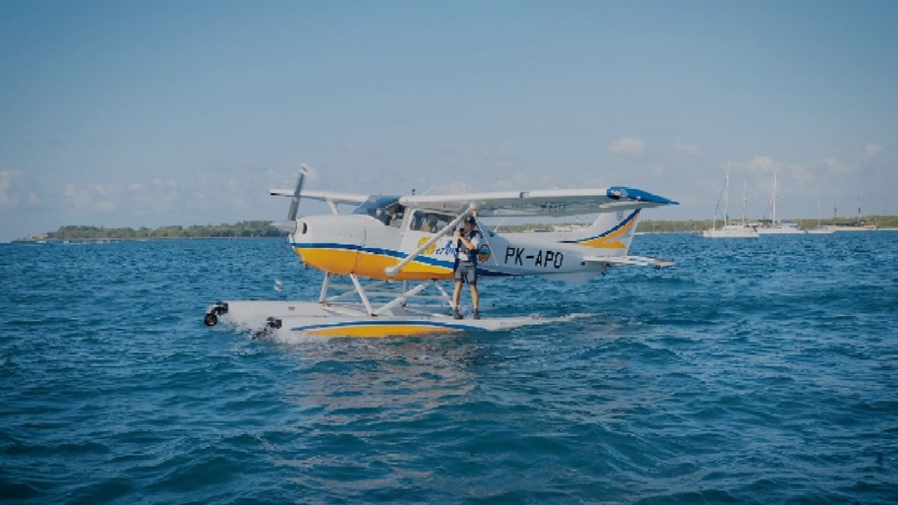 Baketrans Kemenhub Uji Coba Penerbangan Seaplane