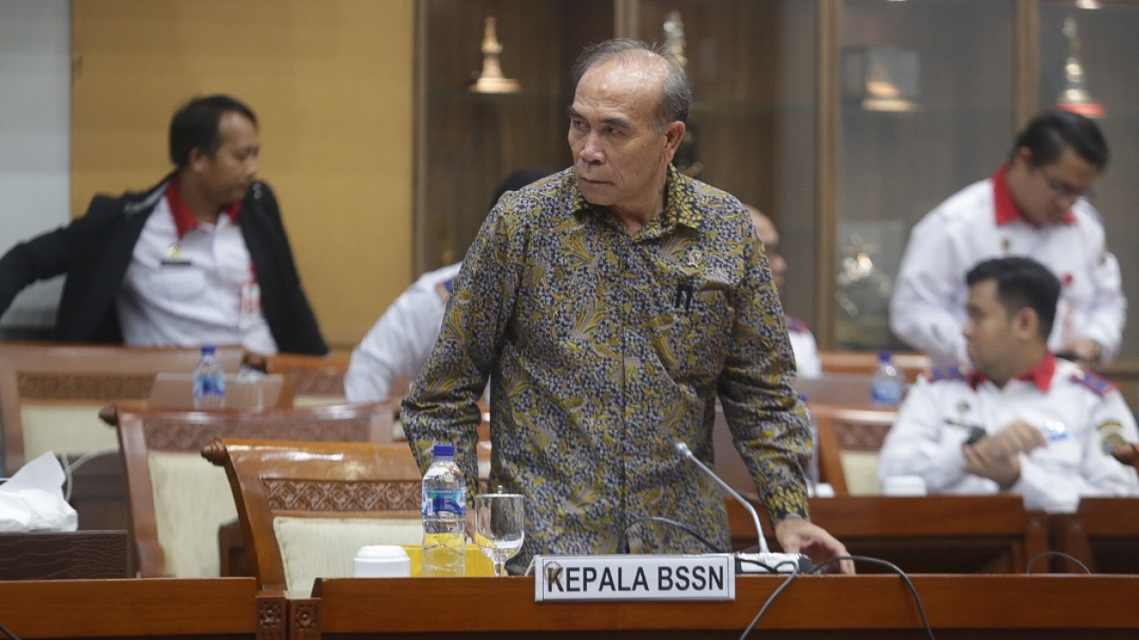 Kepala BSSN Raker dengan DPR Terkait Pusat Data Nasional