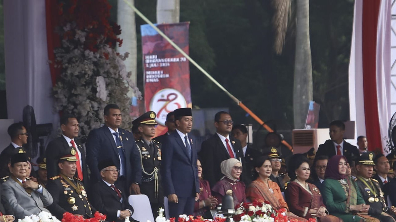 Presiden Jokowi Hadiri HUT Bhayangkara ke-78