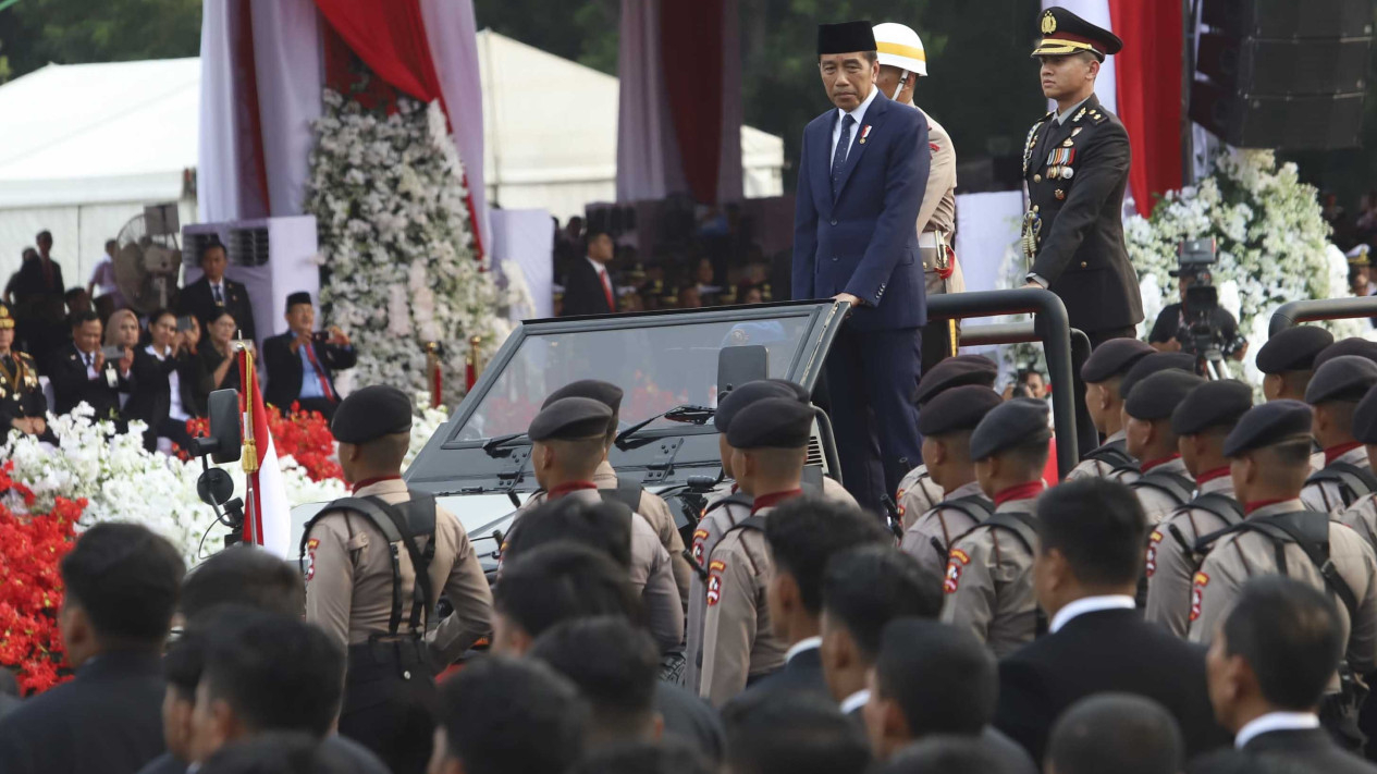 Presiden Jokowi Hadiri HUT Bhayangkara ke-78