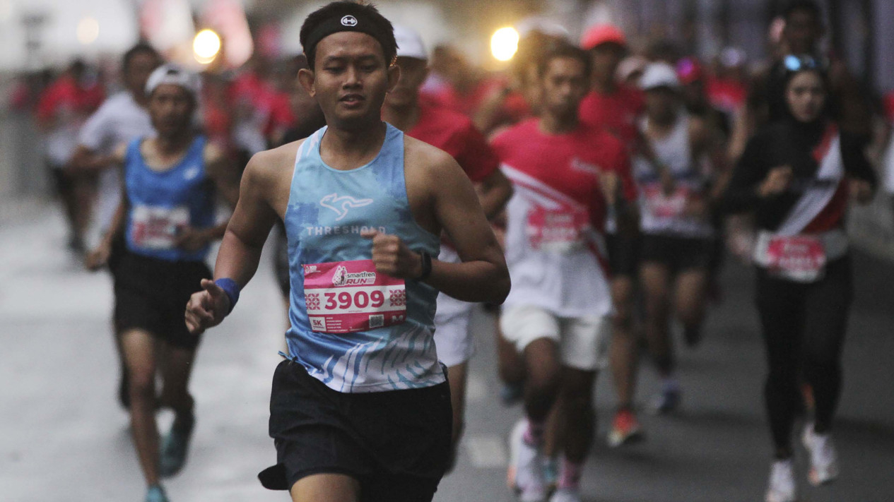 Ribuan Orang Ambil Bagian di Ajang Smartfren Run 2024