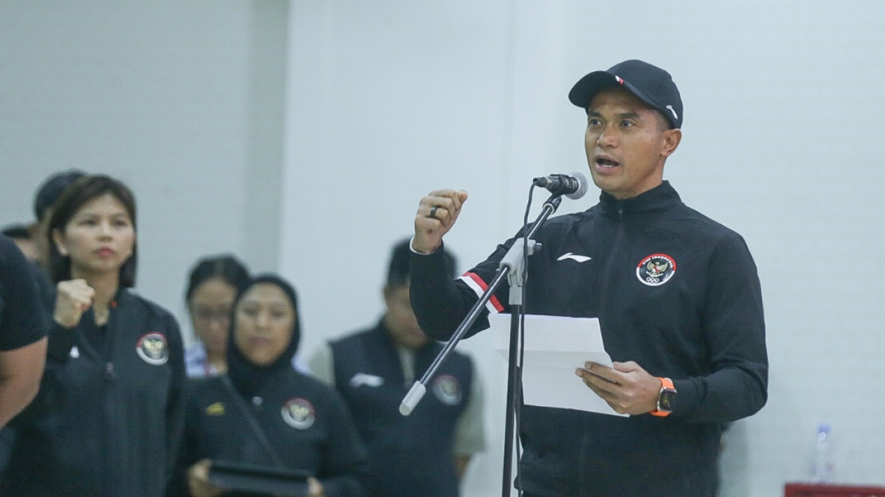 Pengukuhan Kontingen Olimpiade Paris 2024 di Kemenpora