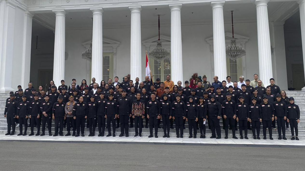 Jokowi Lepas 29 Kontingen Indonesia Olimpiade Paris 2024