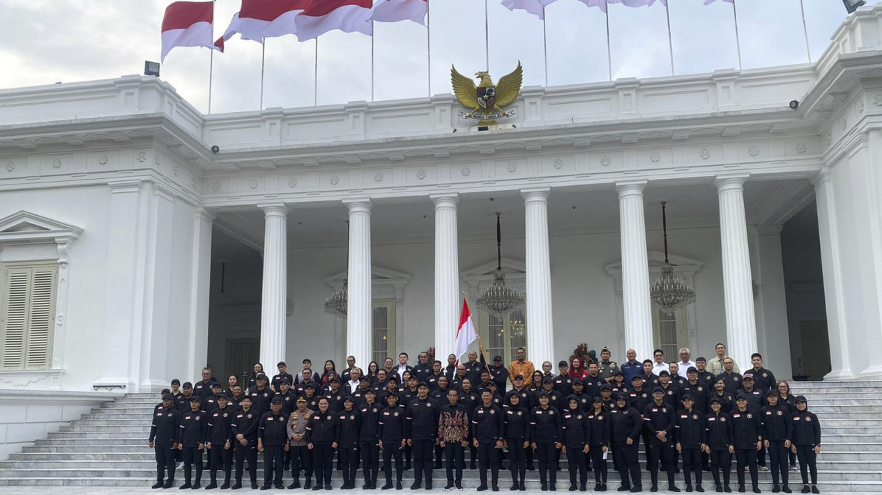 Jokowi Lepas 29 Kontingen Indonesia Olimpiade Paris 2024
