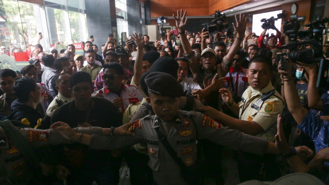 Usai Sidang Vonis SYL, Ruang Sidang Rusak