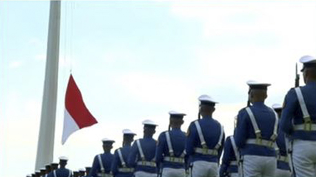 Upacara Penurunan Bendera 17 Agustus 2024 di IKN