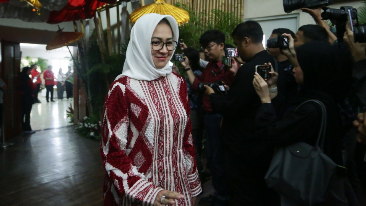 Senyum Airin Rachmi Diany Usai Diusung PDI di Pilkada Banten