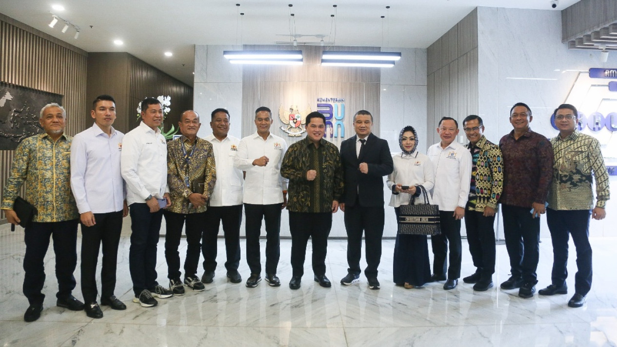 Ketum Kadin Anindya Bakrie Bertemu Menteri BUMN Erick Thohir