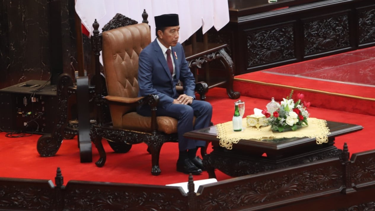 Presiden Jokowi Hadiri Pelantikan Anggota DPR MPR DPD RI