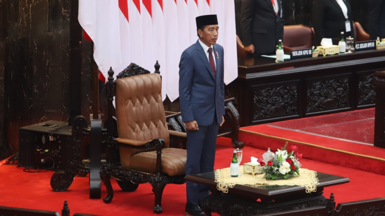 Presiden Jokowi Hadiri Pelantikan Anggota DPR MPR DPD RI