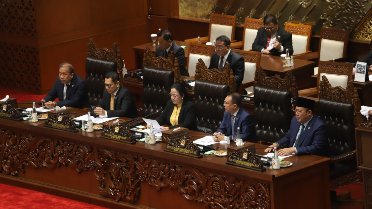 Rapat Paripurna Pengesahan Herindra Menjadi Kepala BIN
