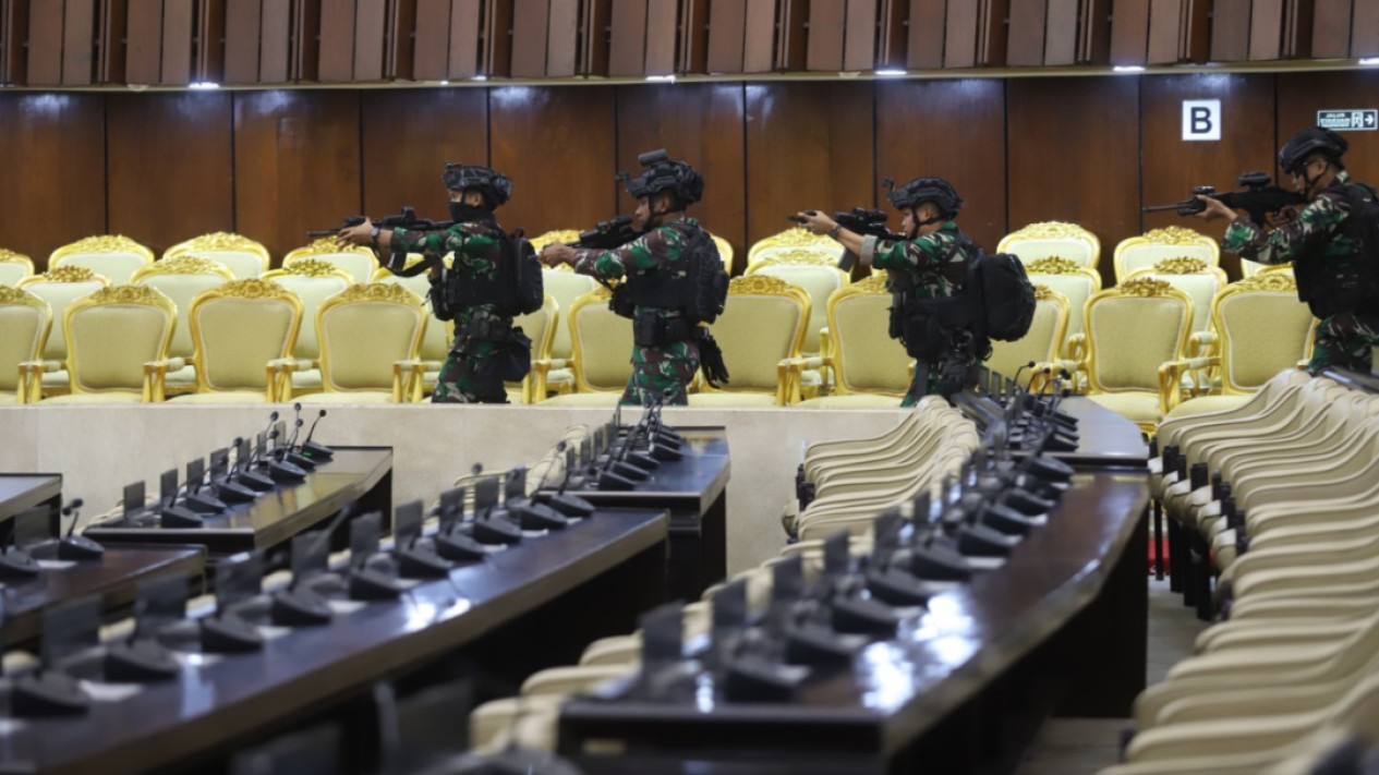 Simulasi Pengamanan Jelang Pelantikan Presiden, Wakil di DPR