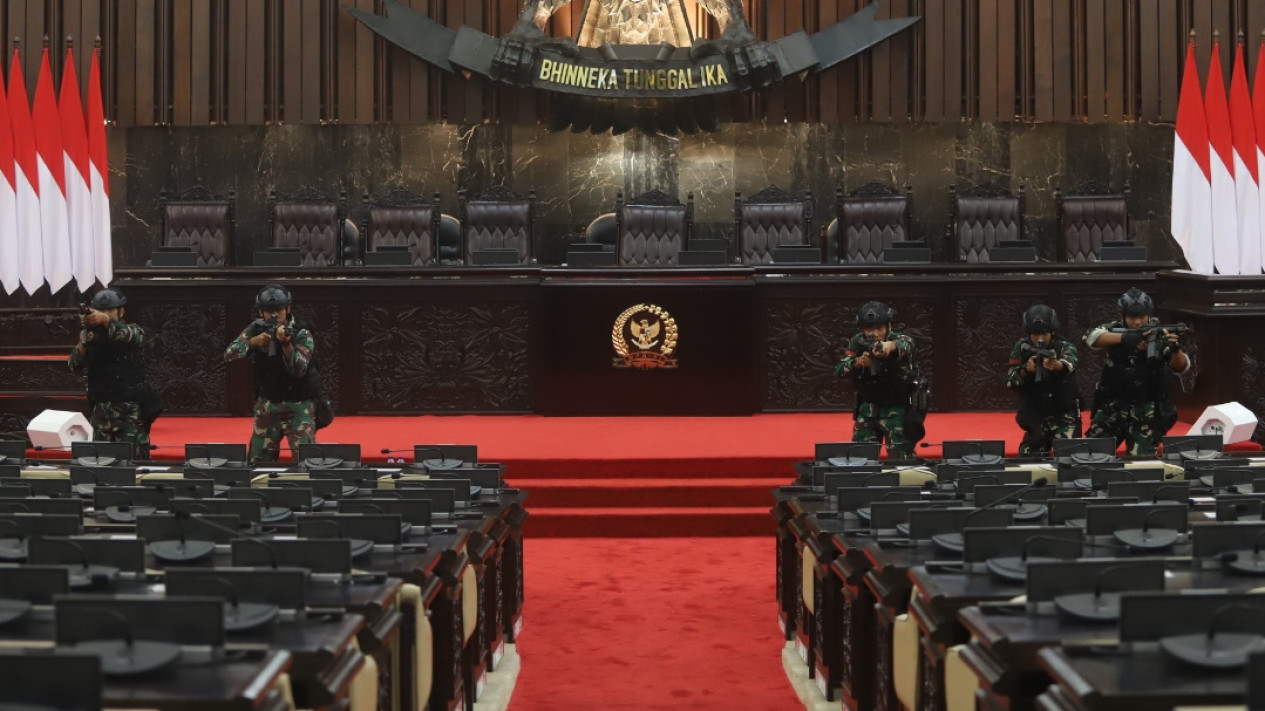 Simulasi Pengamanan Jelang Pelantikan Presiden, Wakil di DPR