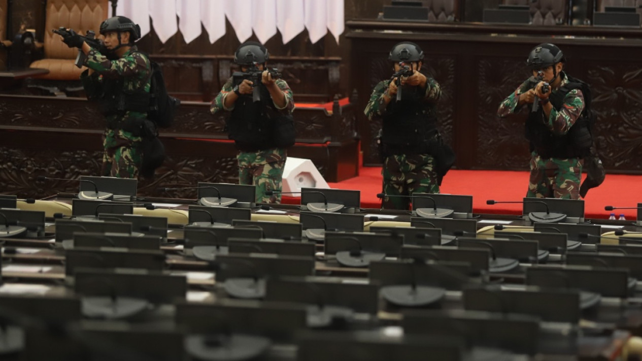 Simulasi Pengamanan Jelang Pelantikan Presiden, Wakil di DPR