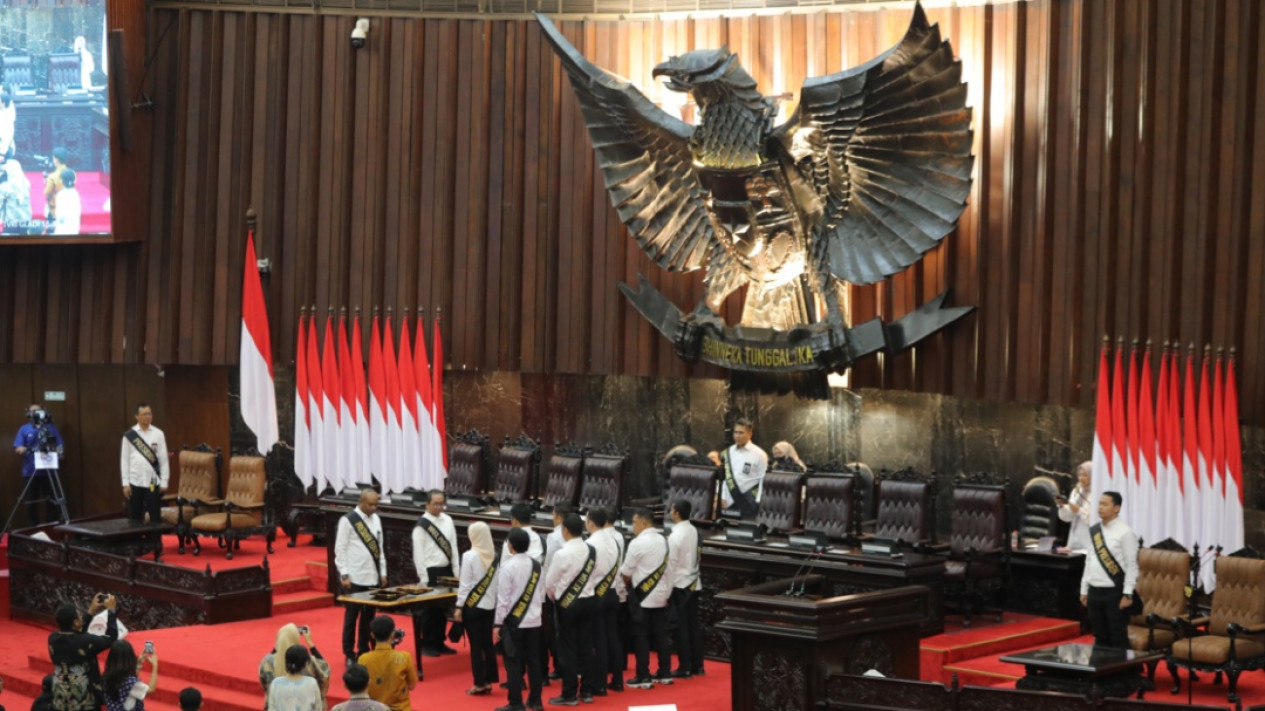 Gladi Bersih Jelang Pelantikan Presiden dan Wakil Presiden