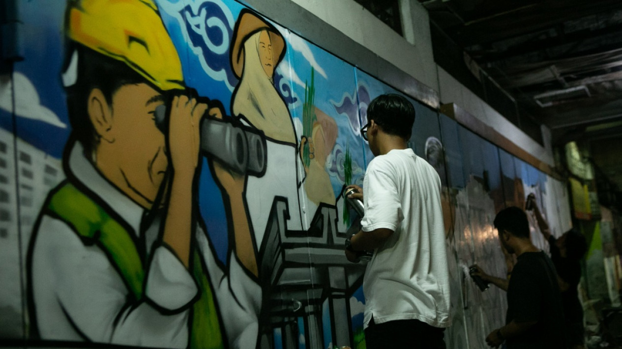 Mural Visi Aksi Jokowi