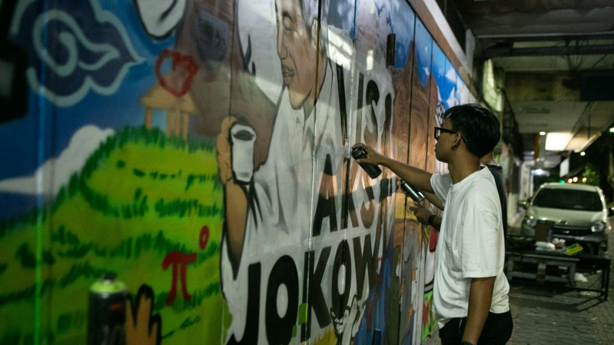 Mural Visi Aksi Jokowi
