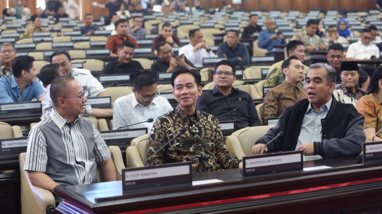 Gibran Hadiri Gladi Bersih Pelantikan Presiden Wapres di DPR