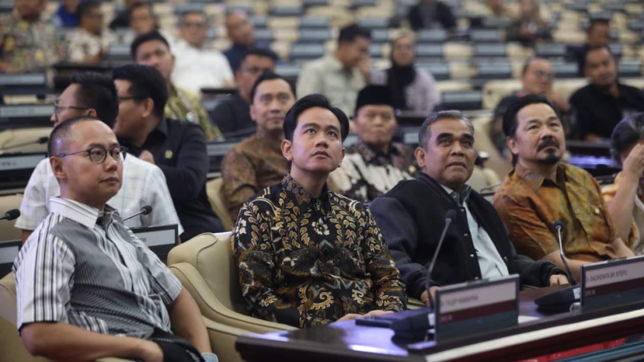 Gibran Hadiri Gladi Bersih Pelantikan Presiden Wapres di DPR