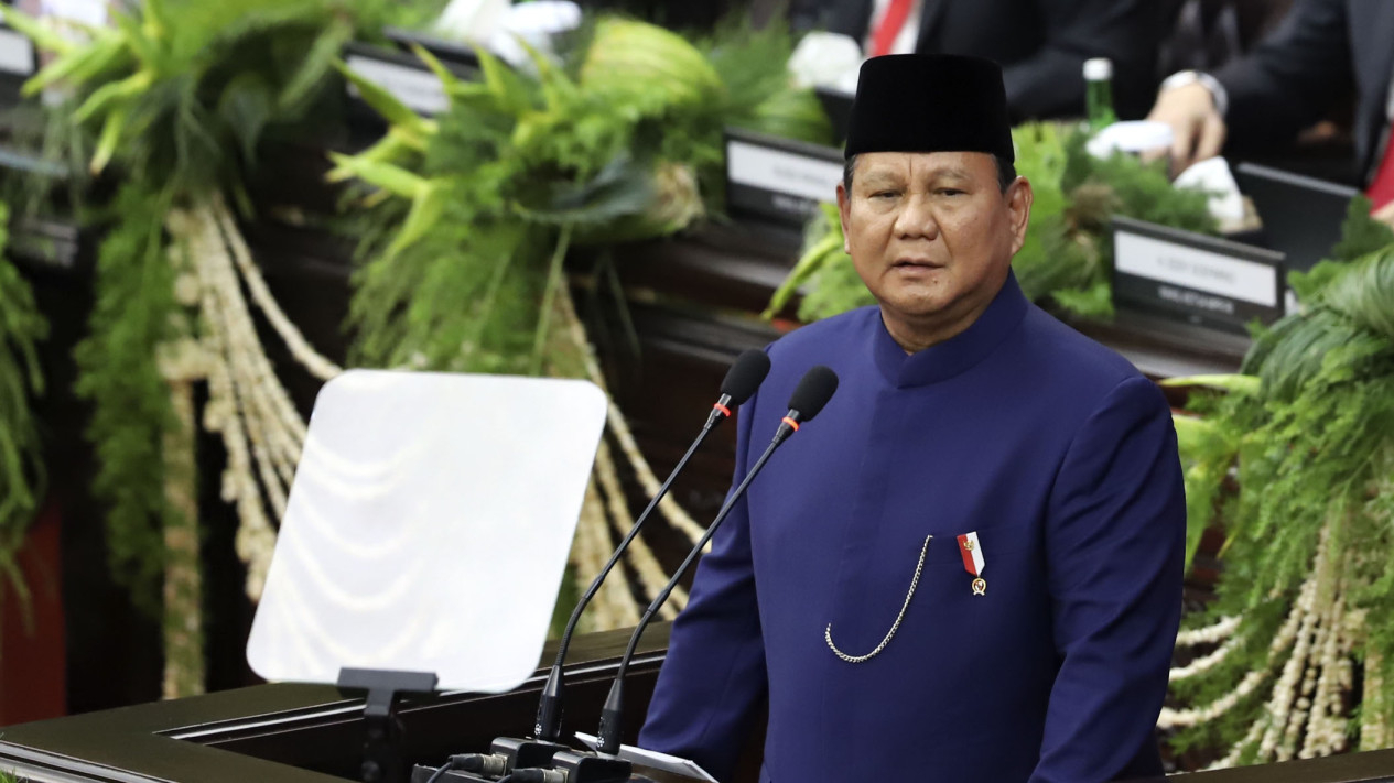 Pidato Perdana Presiden Prabowo Subianto Usai Dilantik