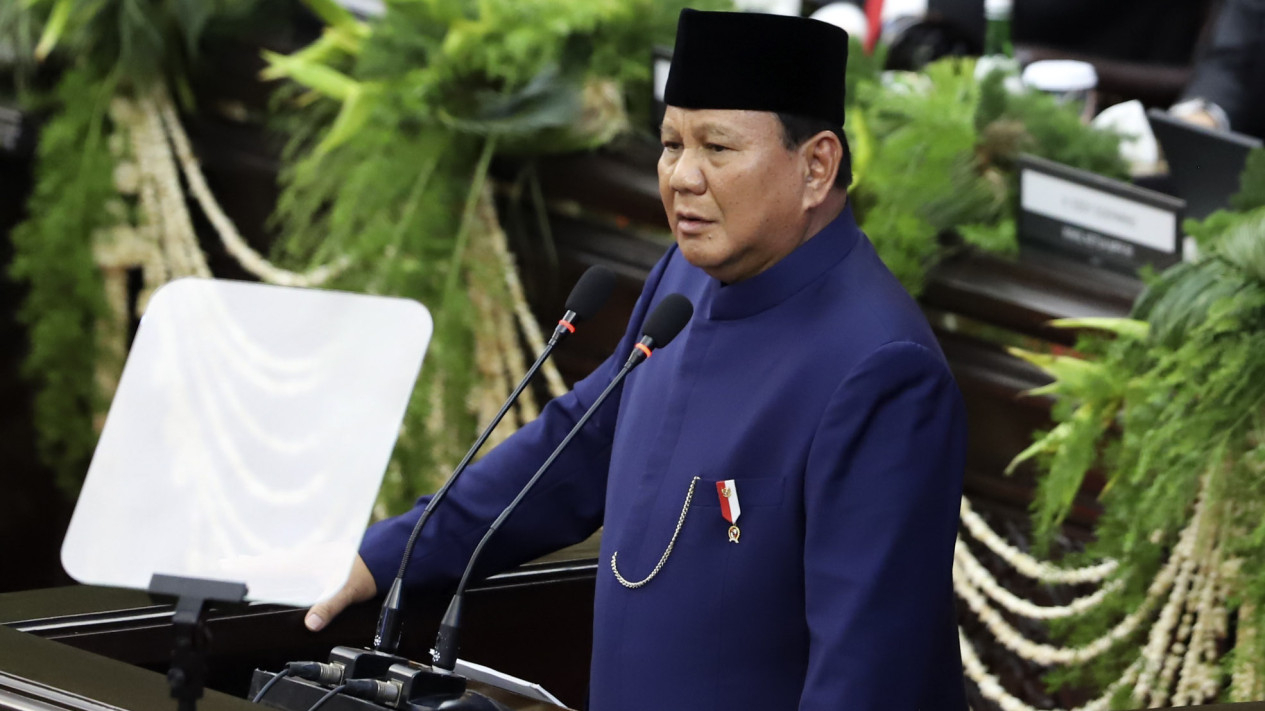 Pidato Perdana Presiden Prabowo Subianto Usai Dilantik
