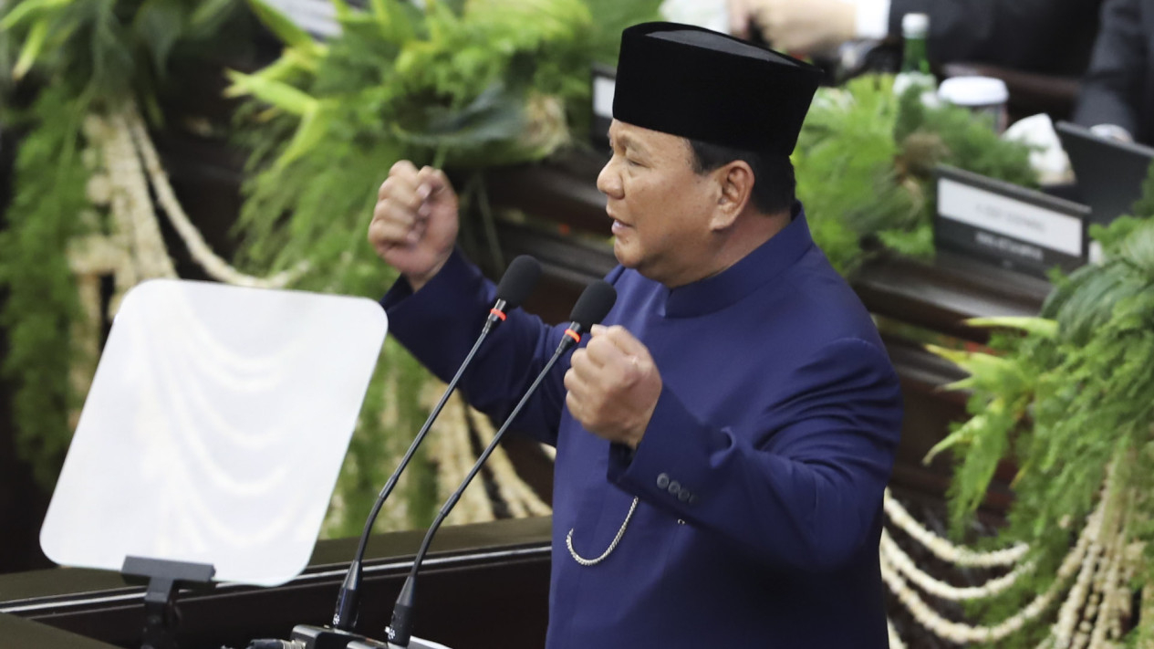 Pidato Perdana Presiden Prabowo Subianto Usai Dilantik